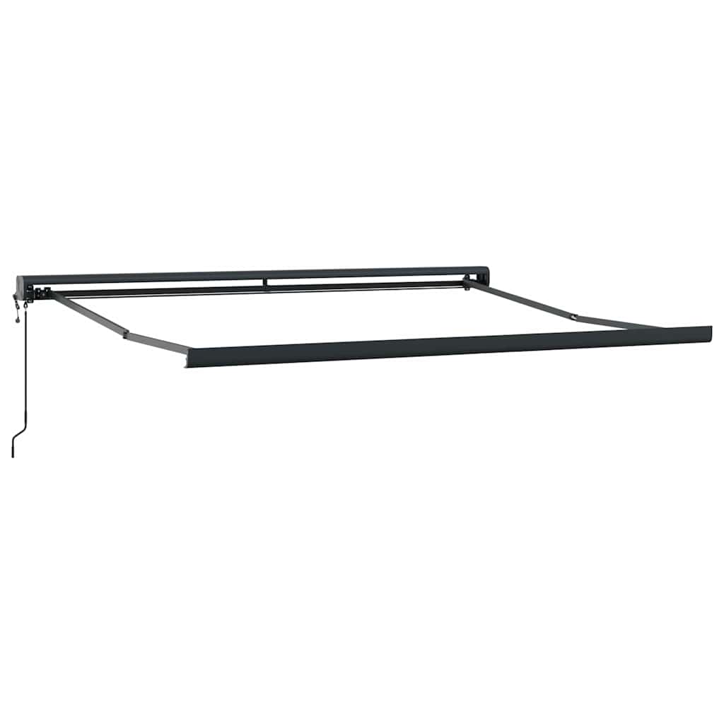 Tenda na uvlačenje žuto-bijela 3 x 2,5 m od tkanine i aluminija