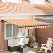 Tenda na uvlačenje žuto-bijela 3 x 2,5 m od tkanine i aluminija