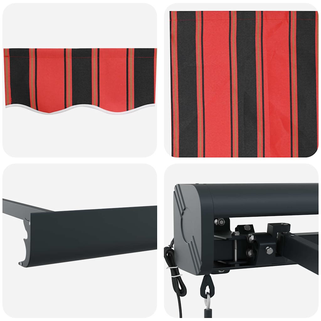 Tenda na uvlačenje narančasto-smeđa 3x2,5 m tkanina i aluminij