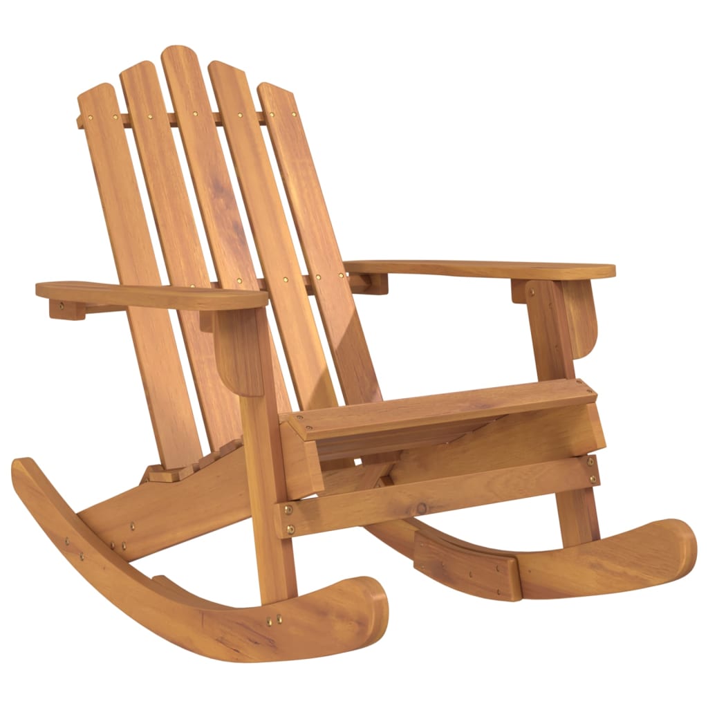 Stolica za ljuljanje Adirondack od masivnog bagremovog drva