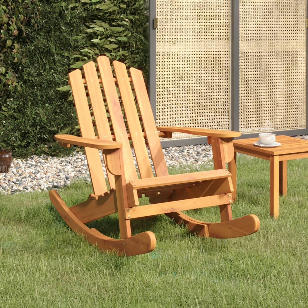 Stolica za ljuljanje Adirondack od masivnog bagremovog drva