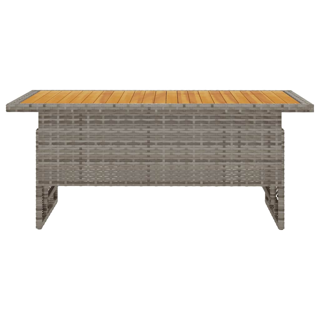 Vrtni stol sivi 100x50x43/63 cm od drva bagrema i poliratana