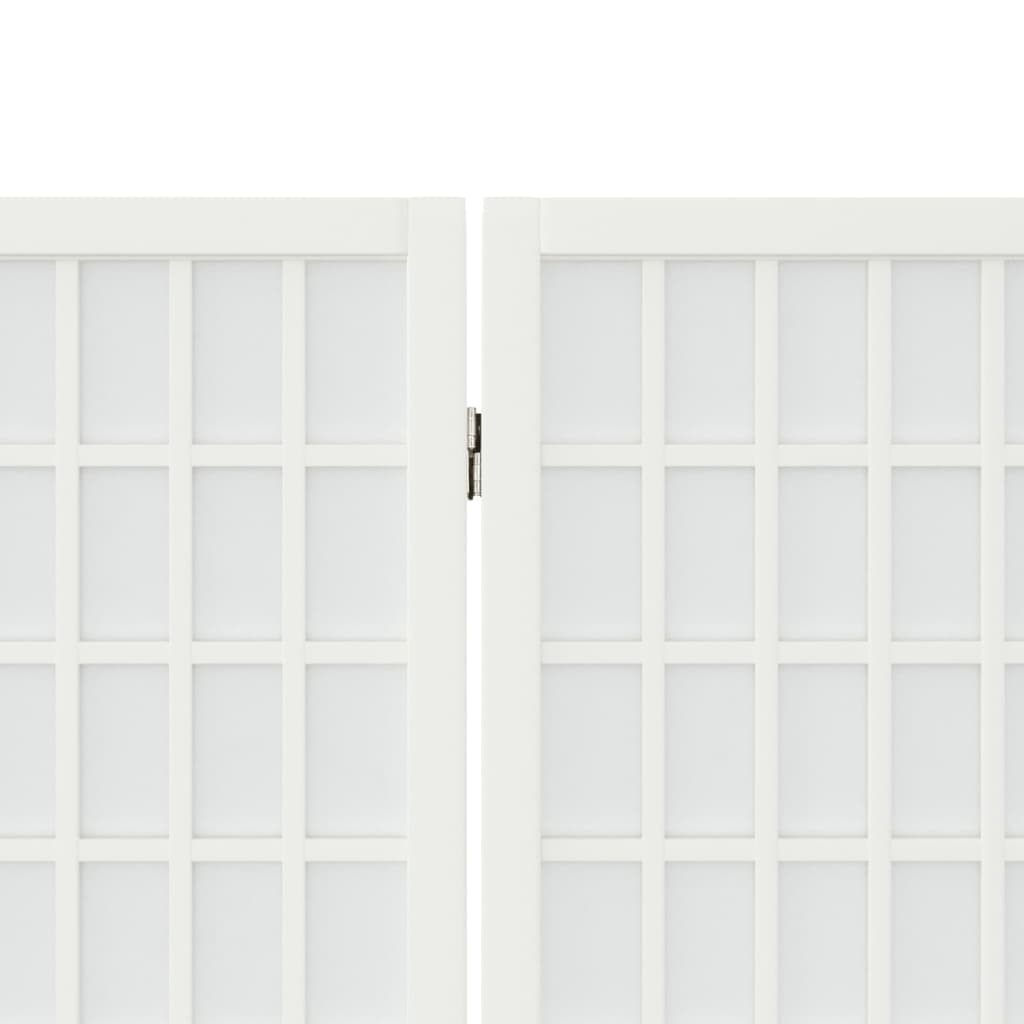 Sklopiva sobna pregrada 6 panela japanski stil 240x170cm bijela