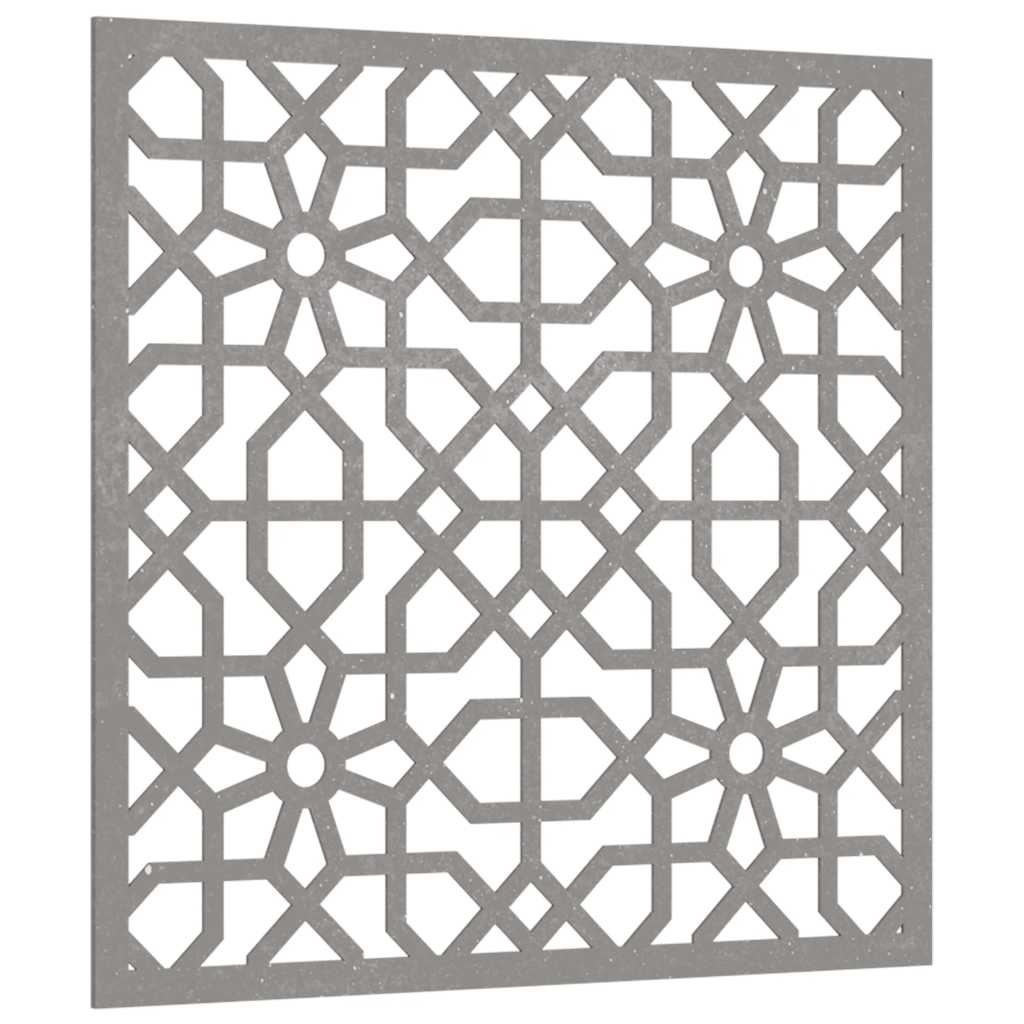 Vrtni zidni ukras 55 x 55 cm čelik COR-TEN s maurskim uzorkom