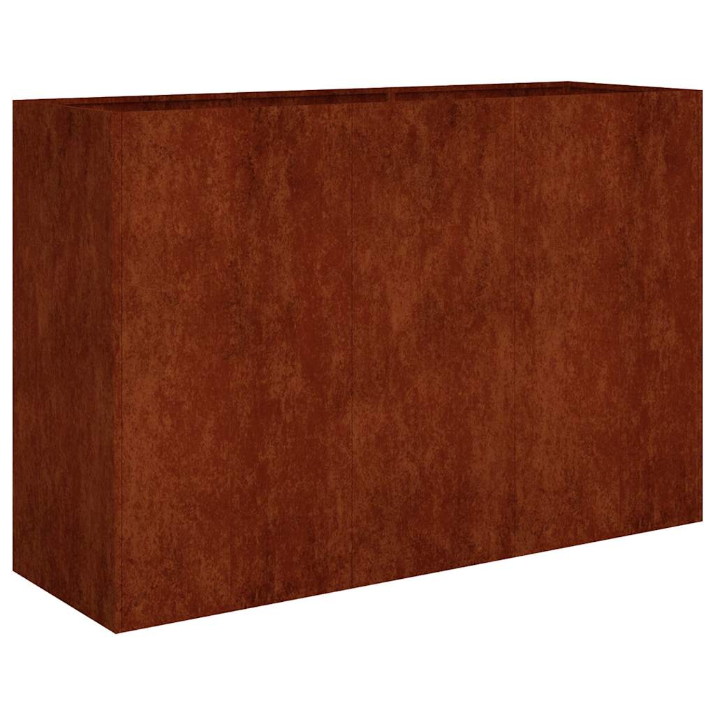 Povišena vrtna gredica 120 x 40 x 80 cm od čelika COR-TEN