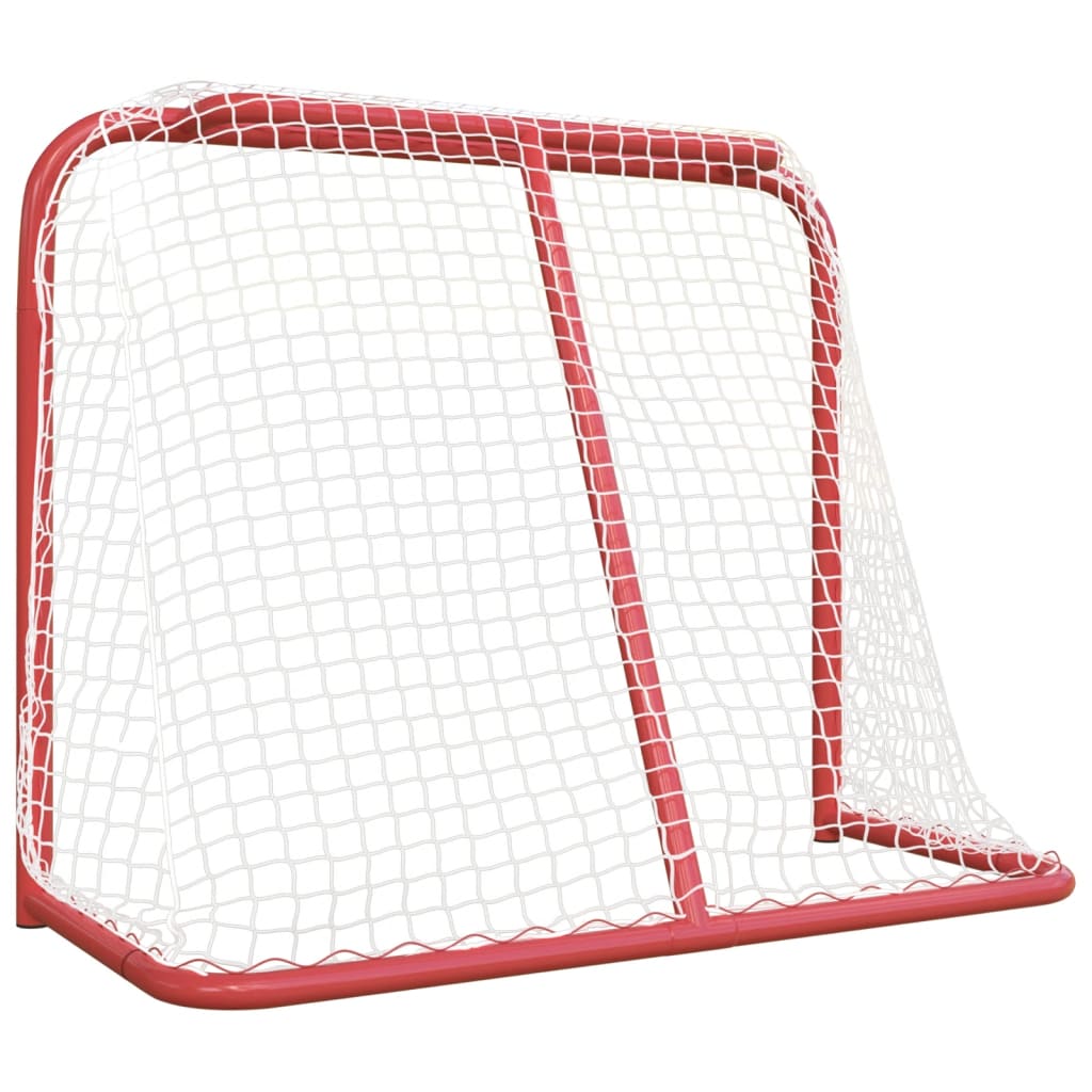 Gol za hokej crveno-bijeli 183 x 71 x 122 cm od poliestera