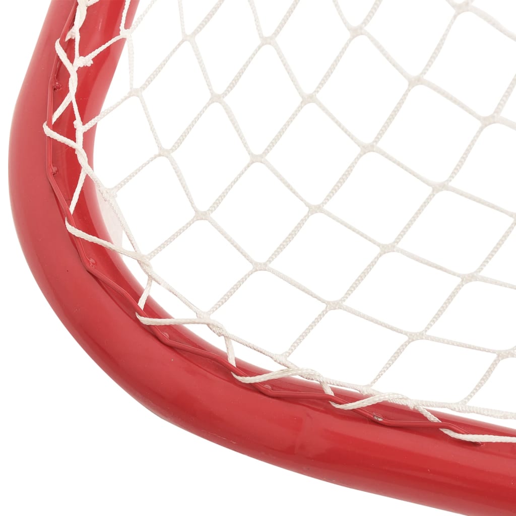 Gol za hokej crveno-bijeli 183 x 71 x 122 cm od poliestera
