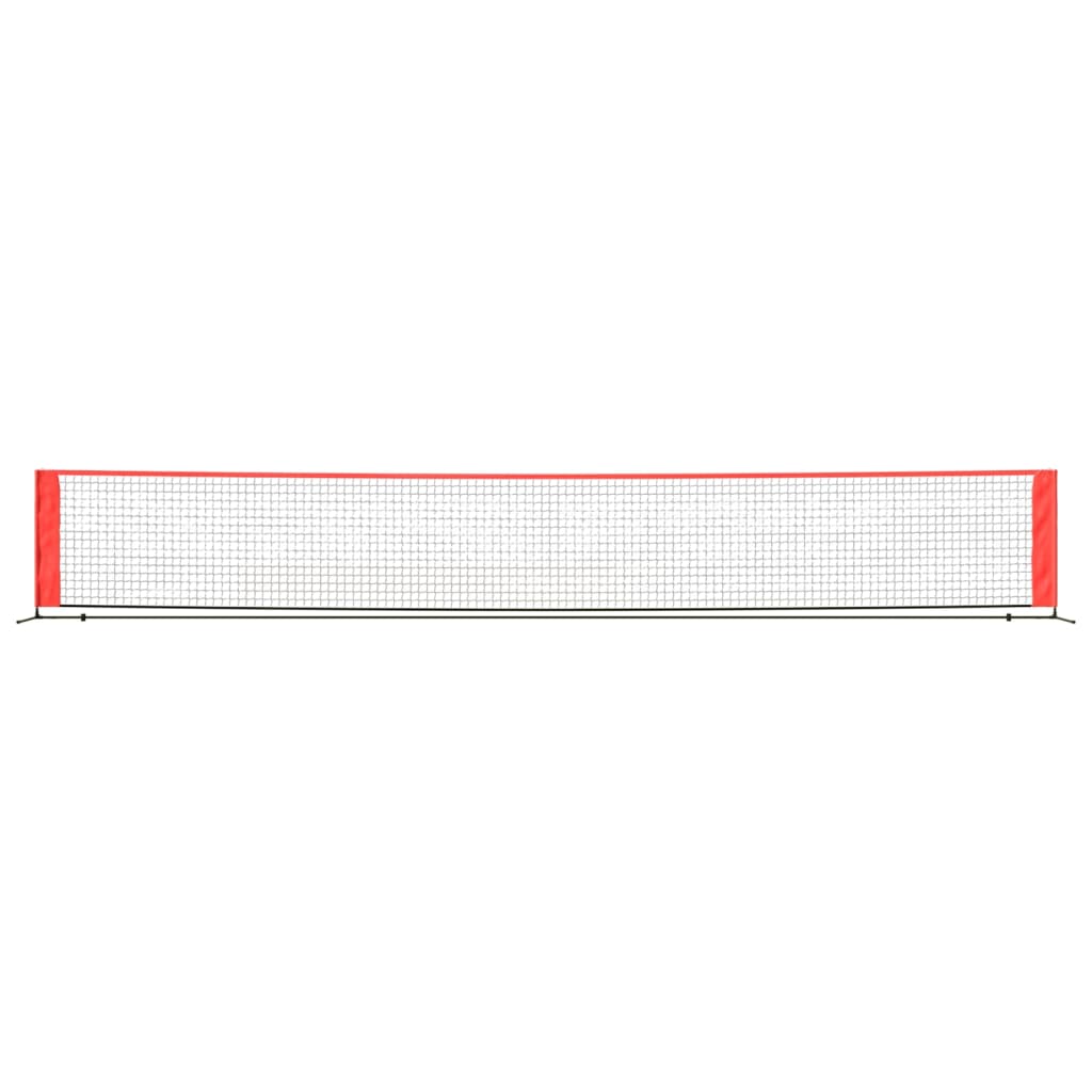 Teniska mreža crno-crvena 600 x 100 x 87 cm od poliestera