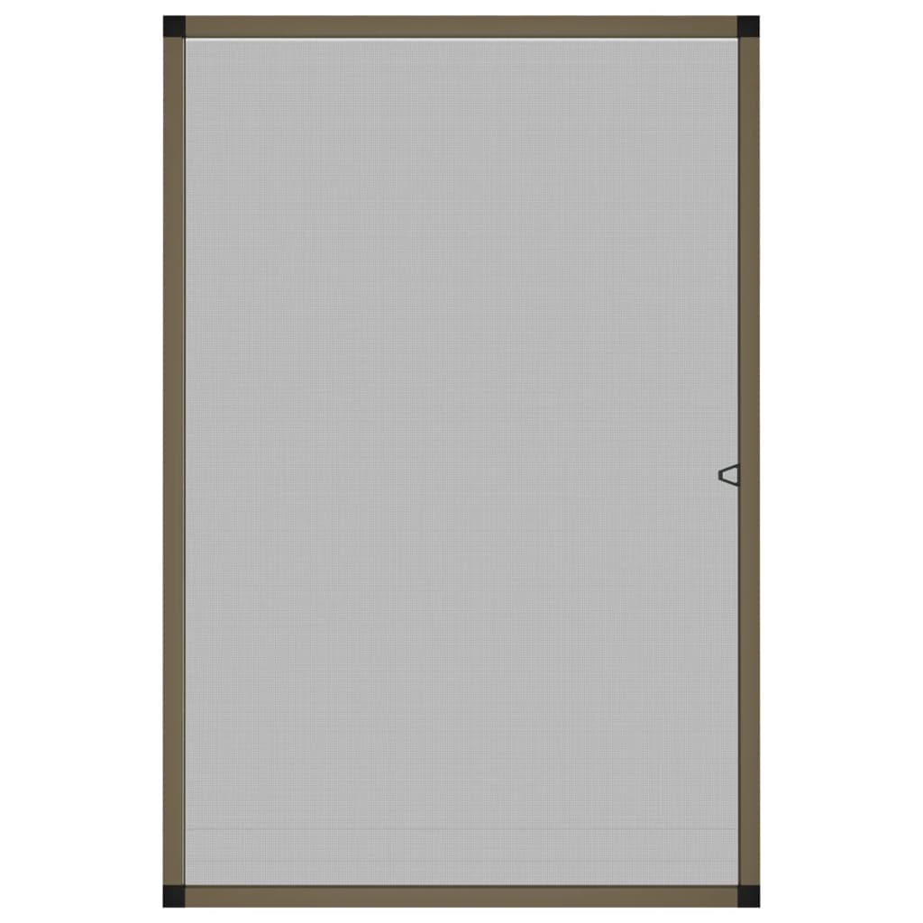 Prozorski zaslon protiv insekata smeđi 80 x 120 cm