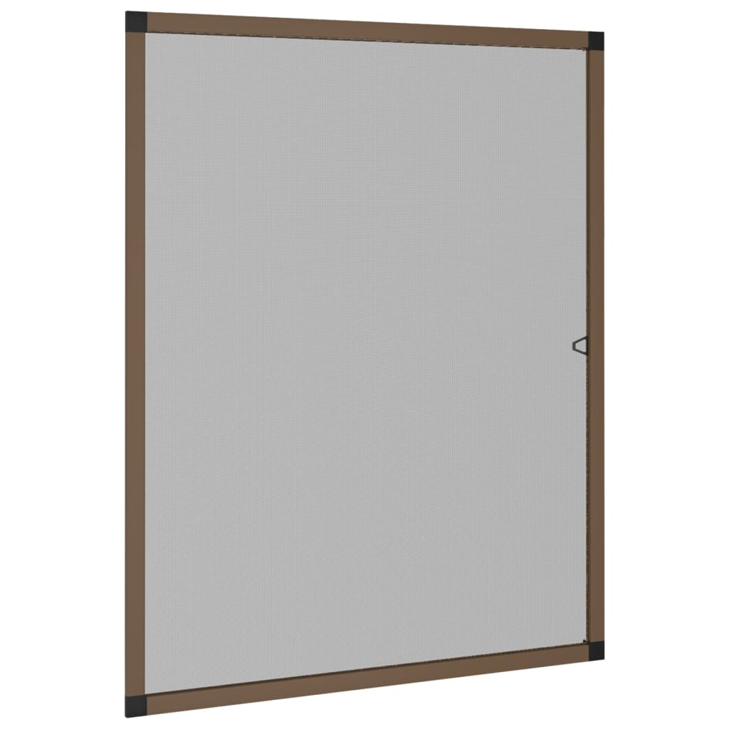 Prozorski zaslon protiv insekata smeđi 100 x 120 cm