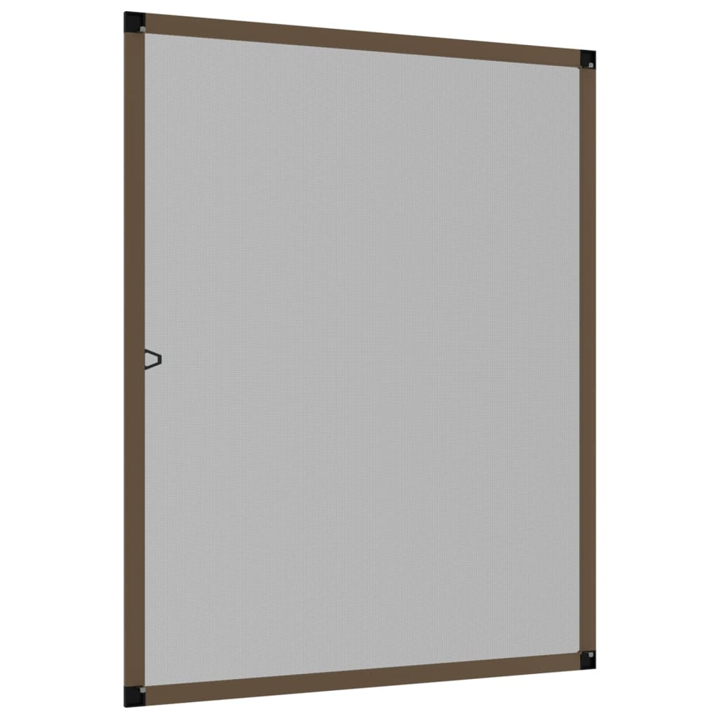 Prozorski zaslon protiv insekata smeđi 100 x 120 cm