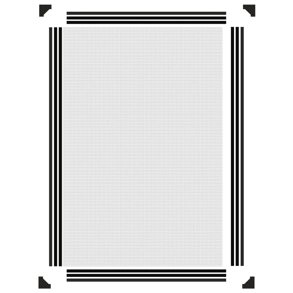Magnetski prozorski zaslon protiv insekata antracit 80x120 cm