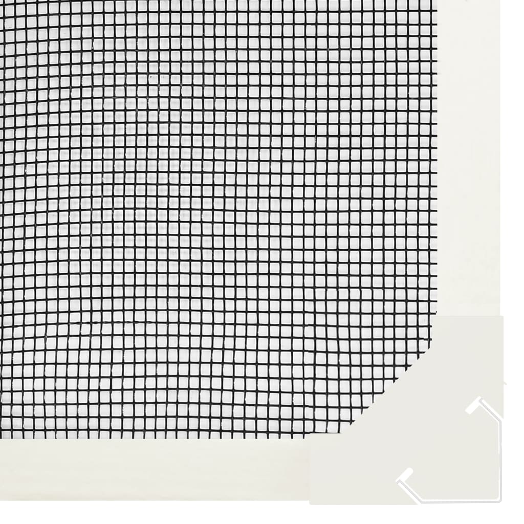 Magnetski prozorski zaslon protiv insekata bijeli 100x120 cm