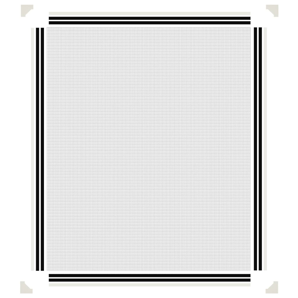 Magnetski prozorski zaslon protiv insekata bijeli 100x120 cm