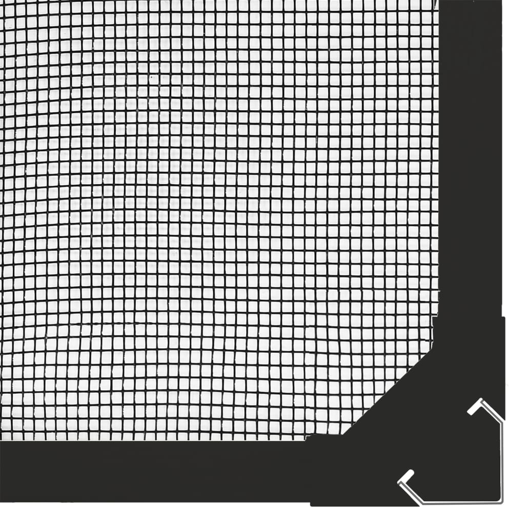 Magnetski prozorski zaslon protiv insekata antracit 120x140 cm