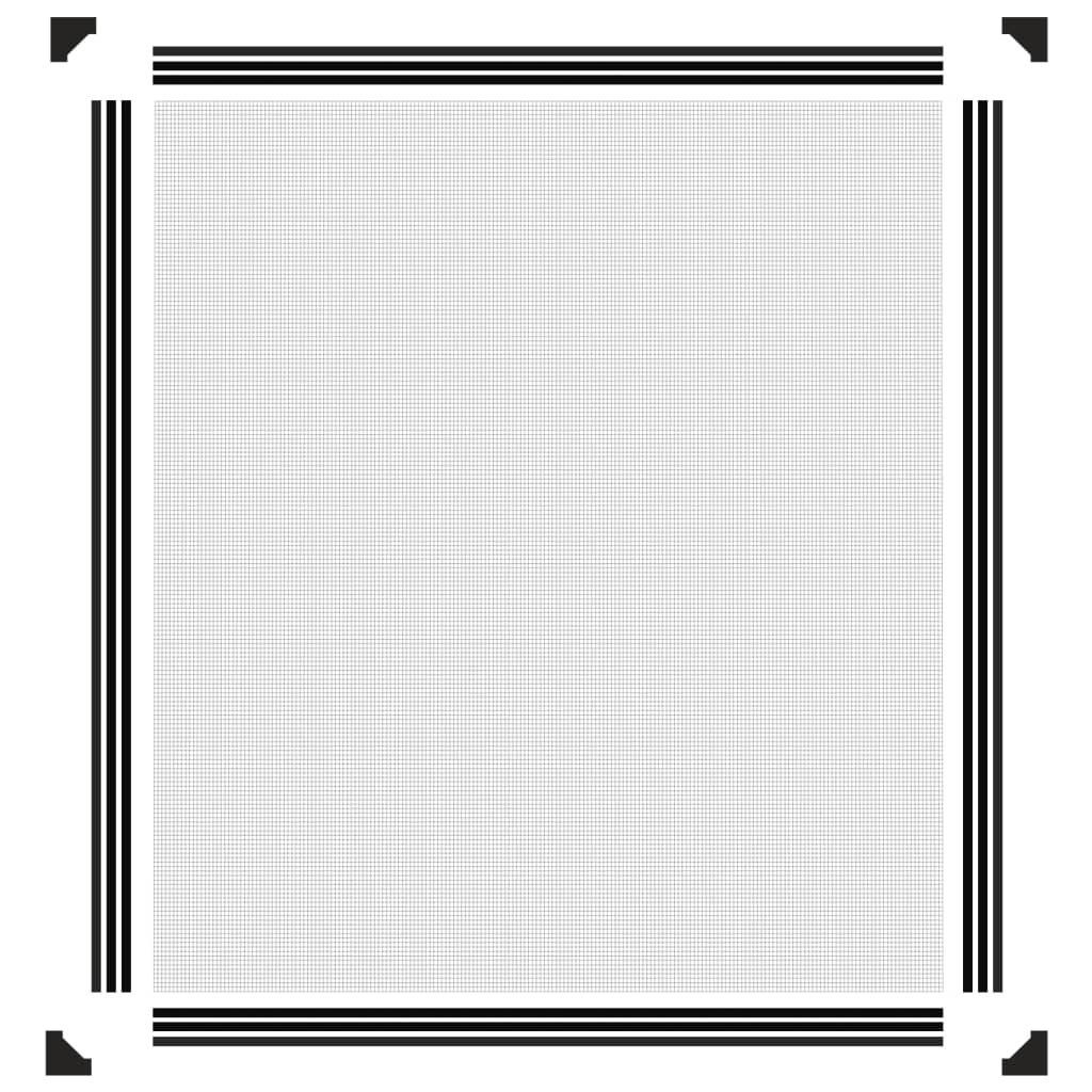Magnetski prozorski zaslon protiv insekata antracit 120x140 cm