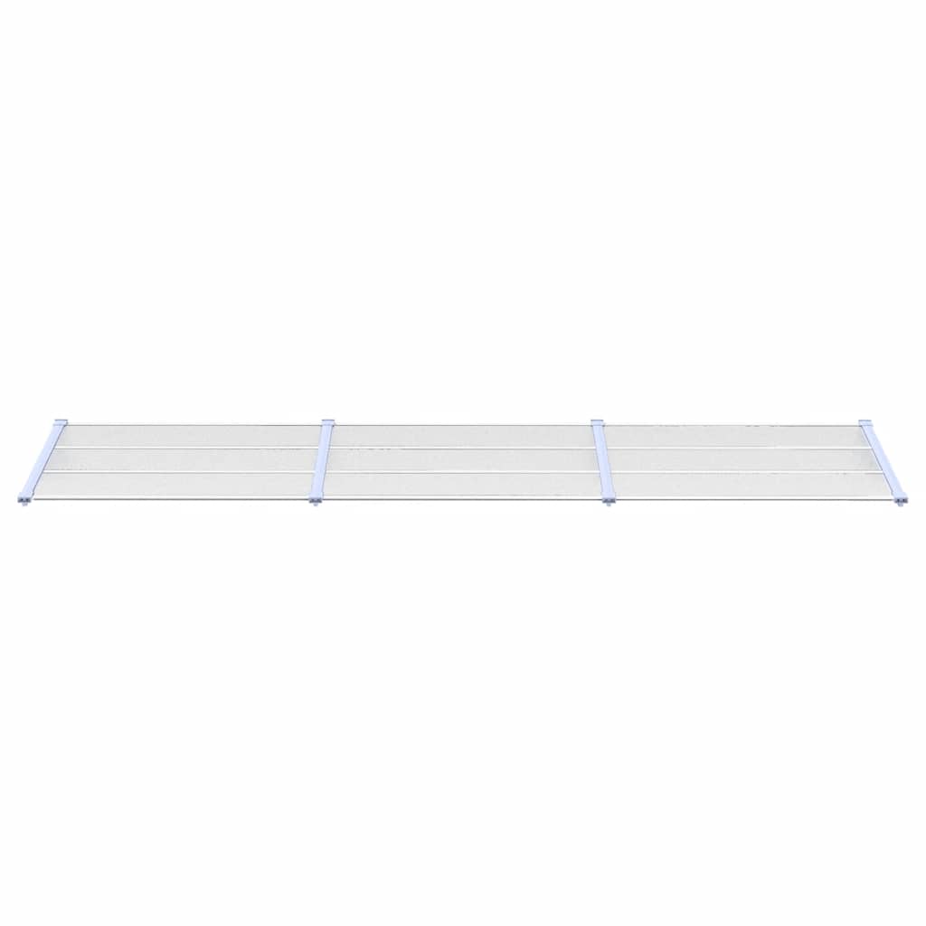 Nadstrešnica za vrata siva i prozirna 358,5x90 cm polikarbonat