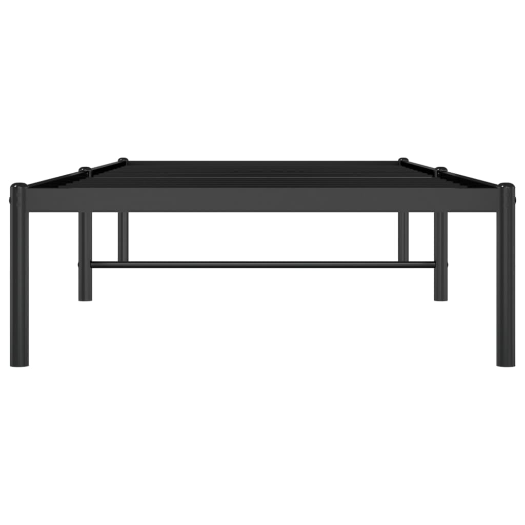 Metalni okvir za krevet crni 80x200 cm