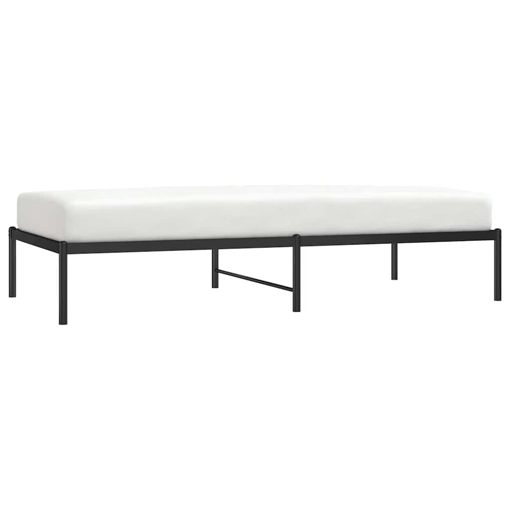 Metalni okvir za krevet crni 90 x 190 cm