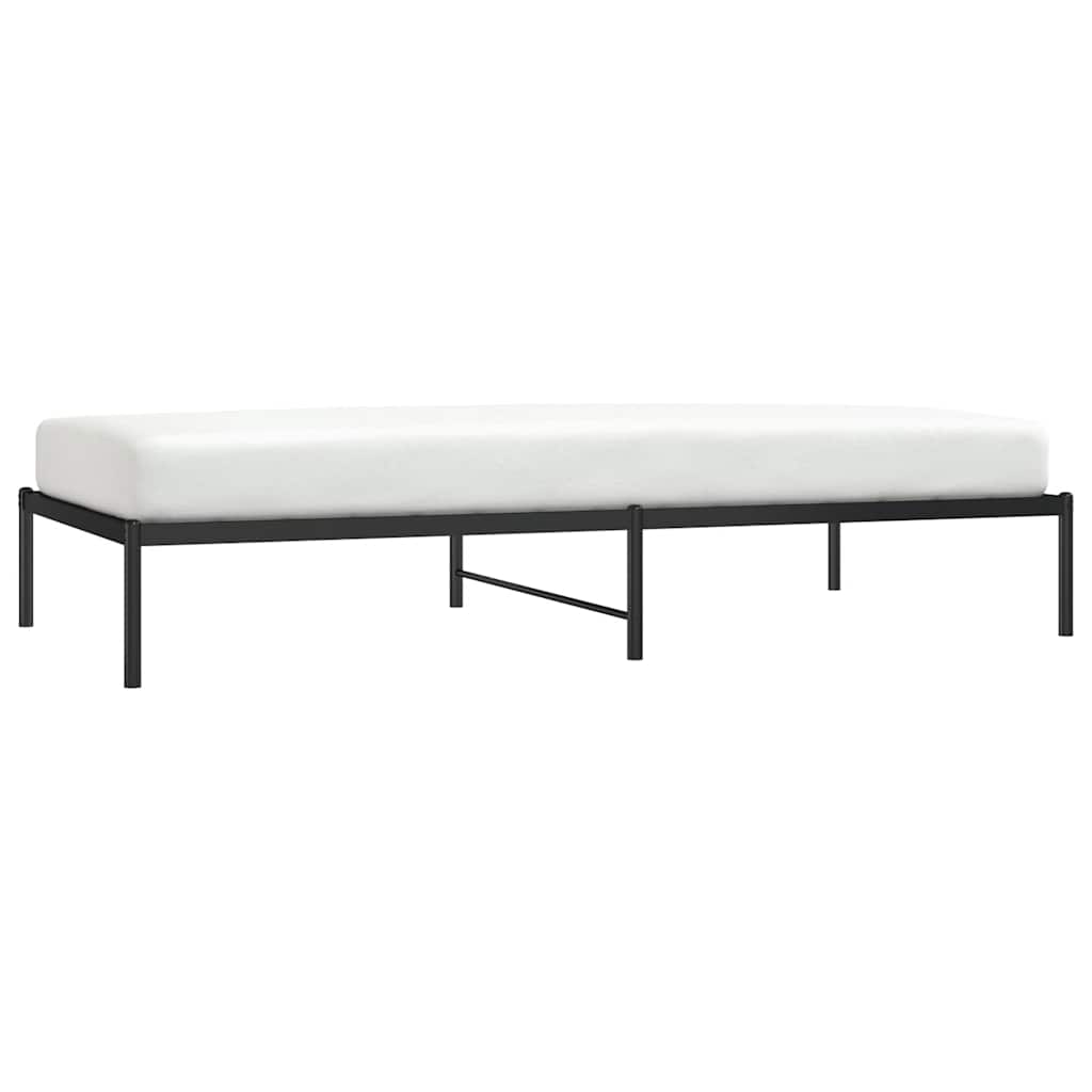 Metalni okvir za krevet crni 100x200 cm