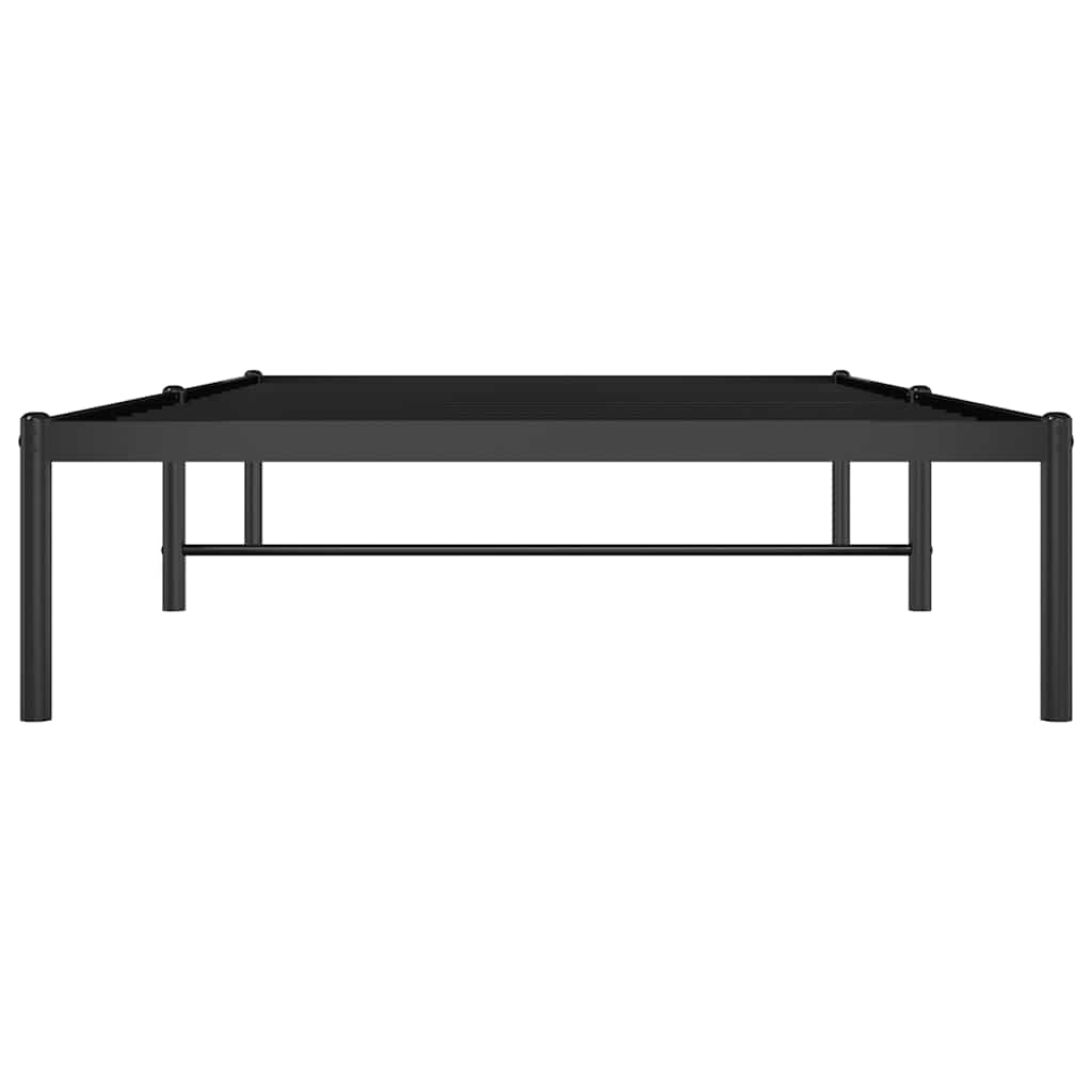 Metalni okvir za krevet crni 100x200 cm