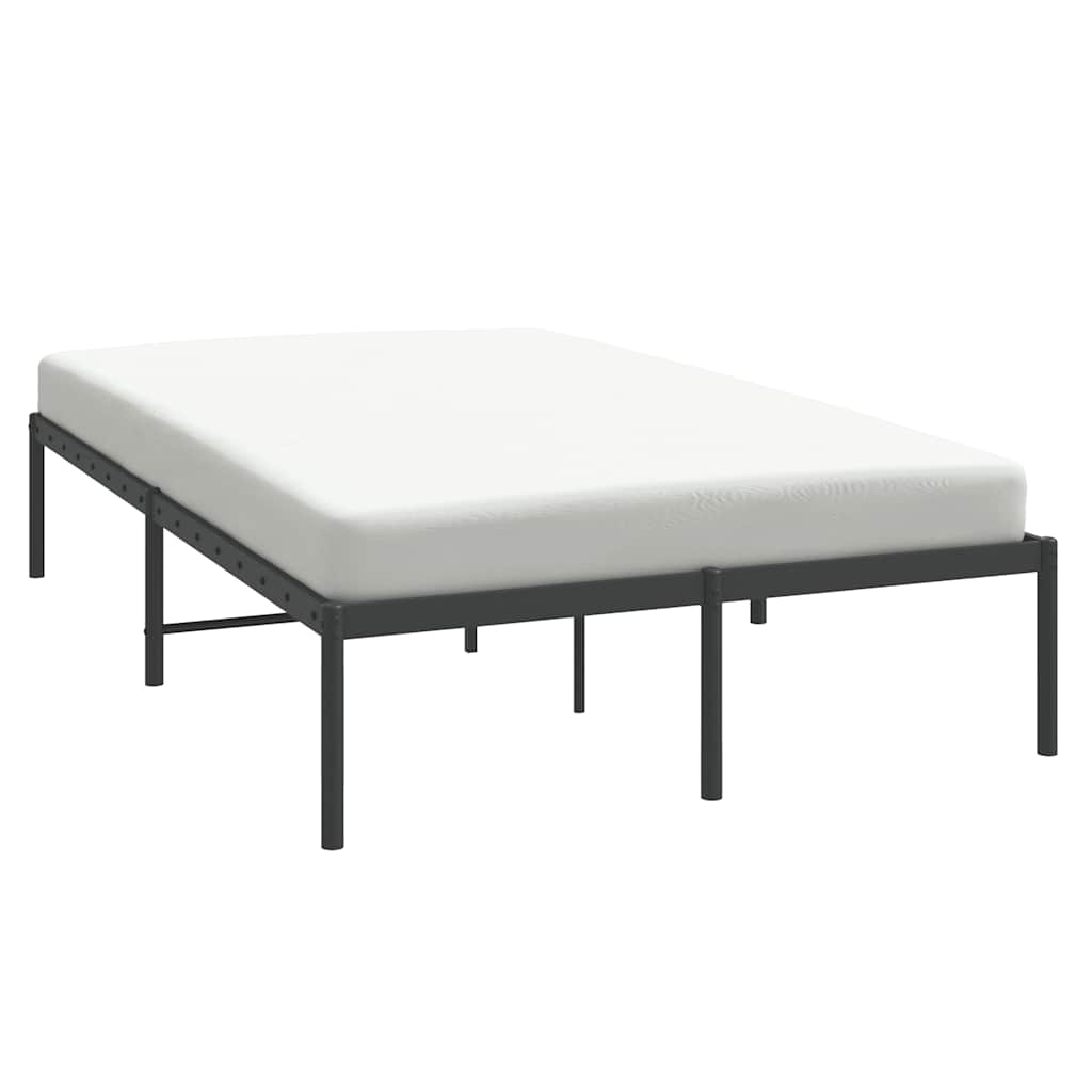 Metalni okvir za krevet crni 135x190 cm