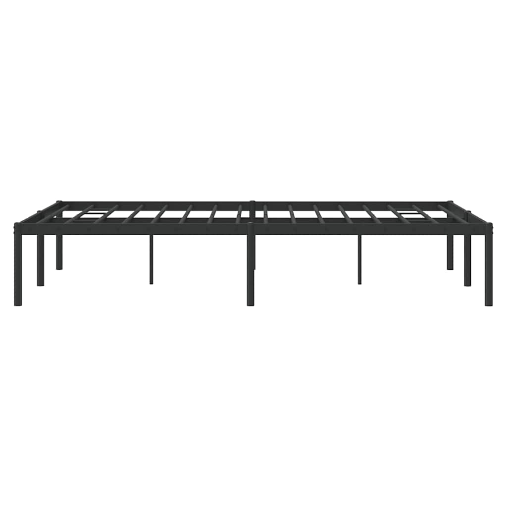 Metalni okvir za krevet crni 135x190 cm