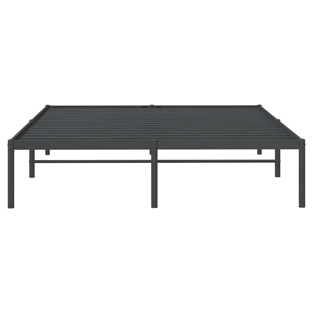 Metalni okvir za krevet crni 140x200 cm