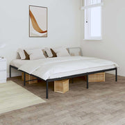 Metalni okvir za krevet crni 180x200 cm
