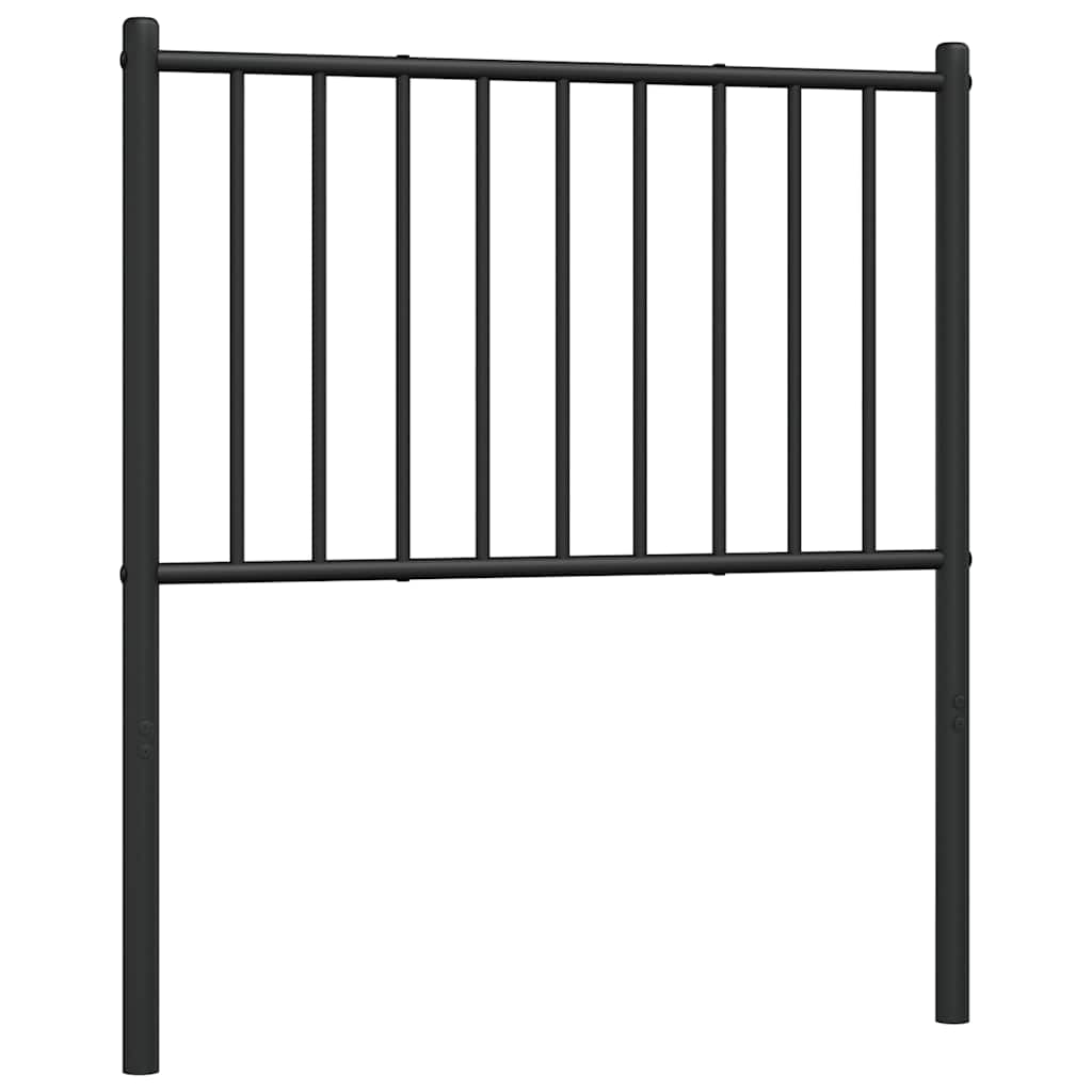 Metalno zamjensko uzglavlje crno 75 cm