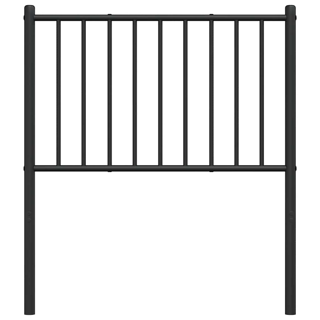 Metalno zamjensko uzglavlje crno 75 cm