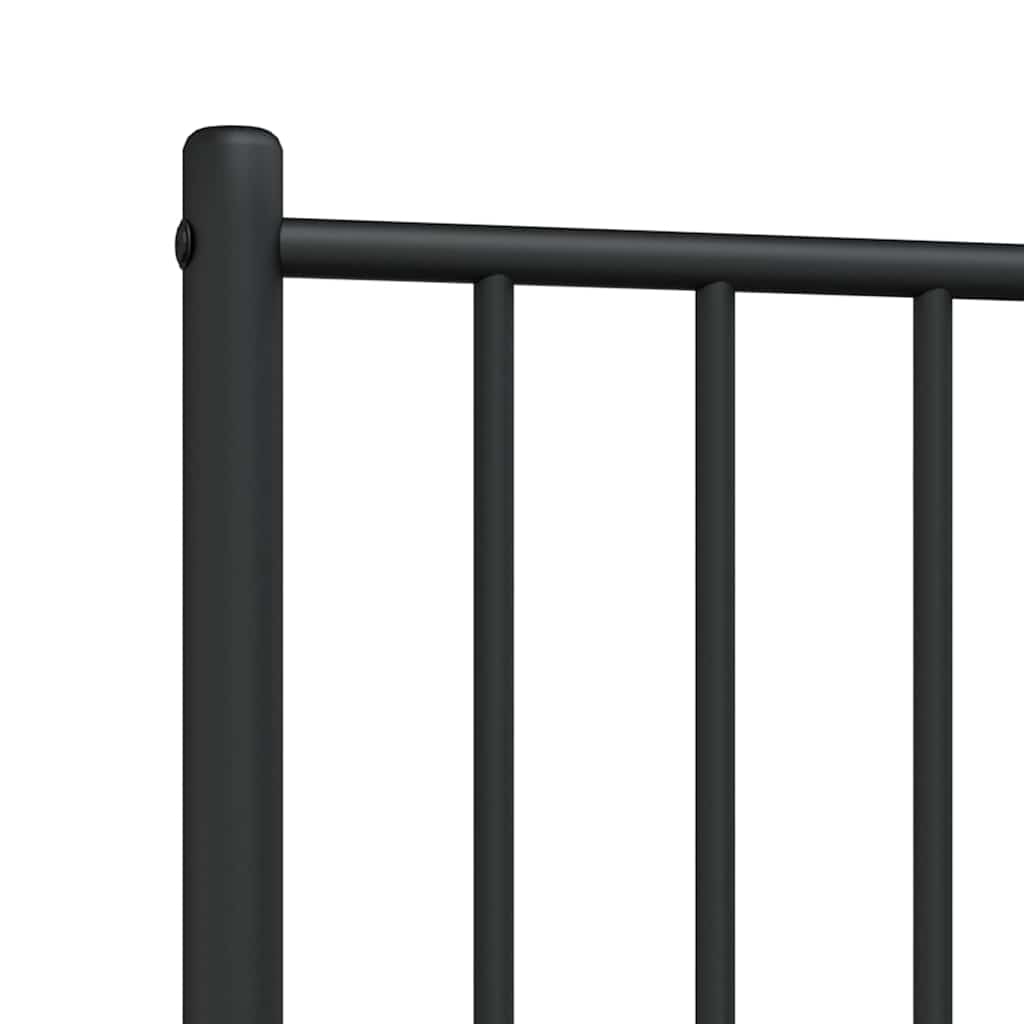 Metalno zamjensko uzglavlje crno 75 cm
