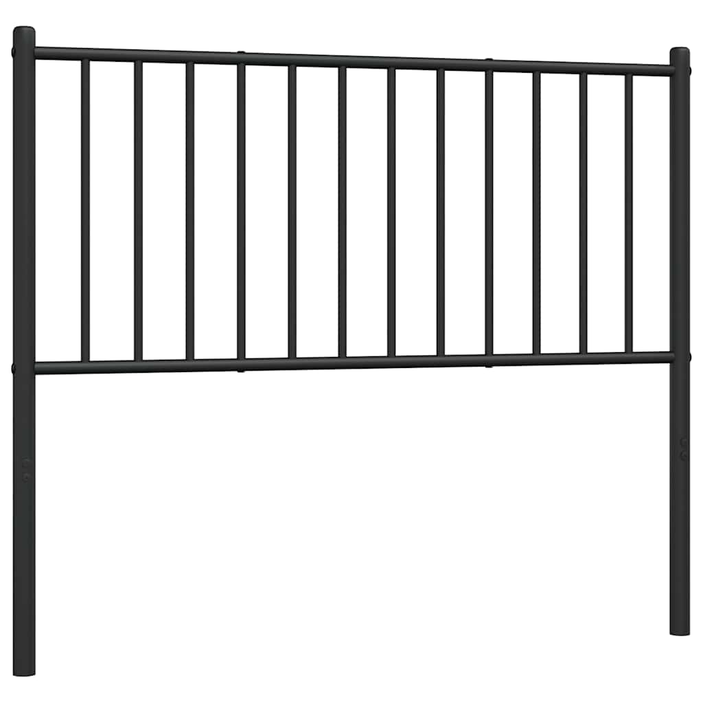 Metalno zamjensko uzglavlje crno 100 cm