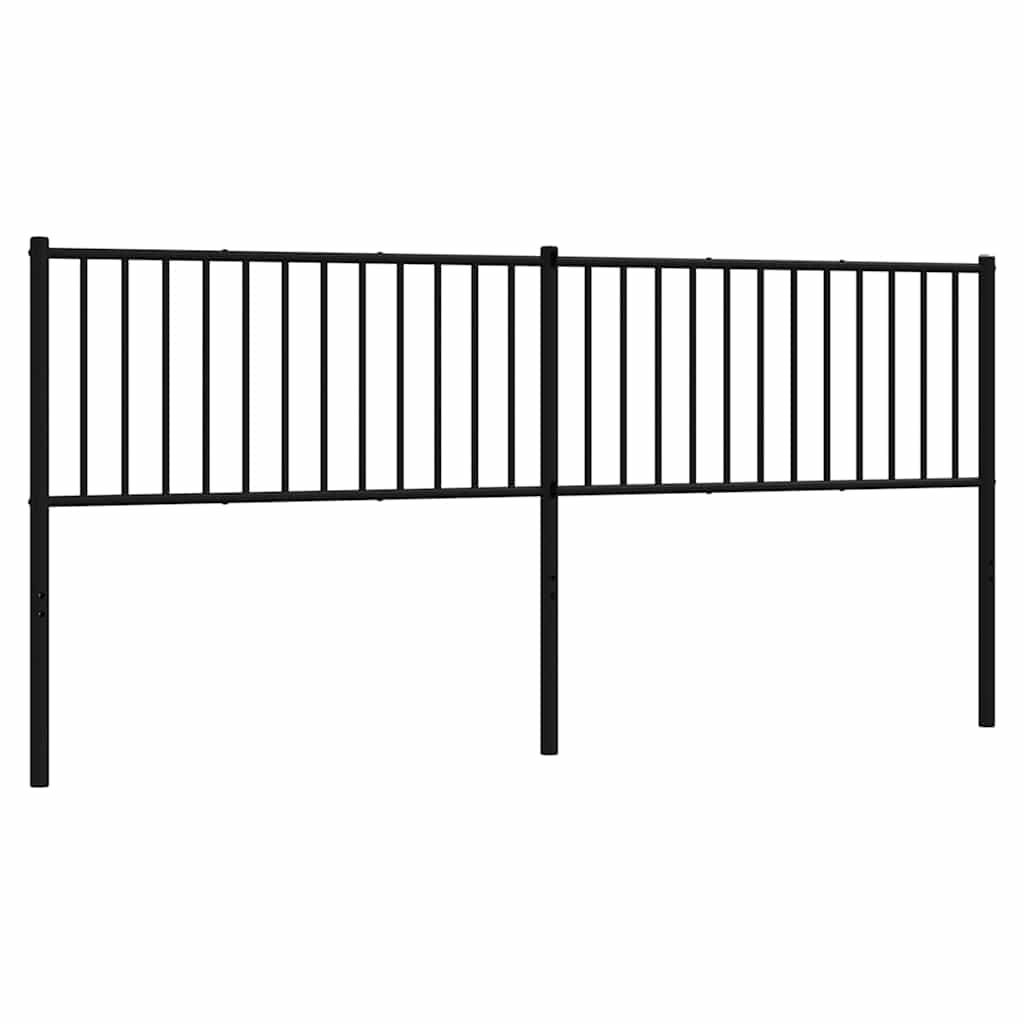 Metalno zamjensko uzglavlje crno 193 cm