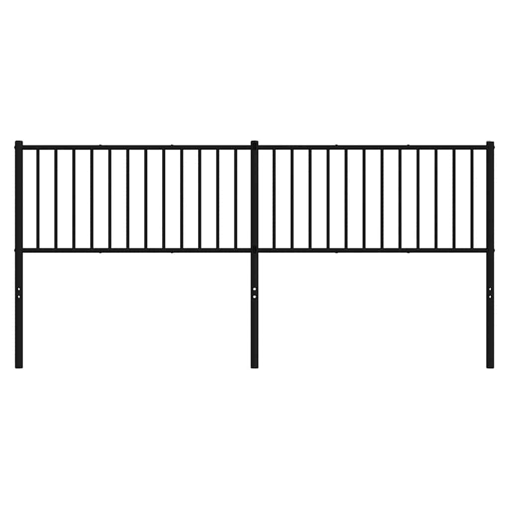 Metalno zamjensko uzglavlje crno 193 cm