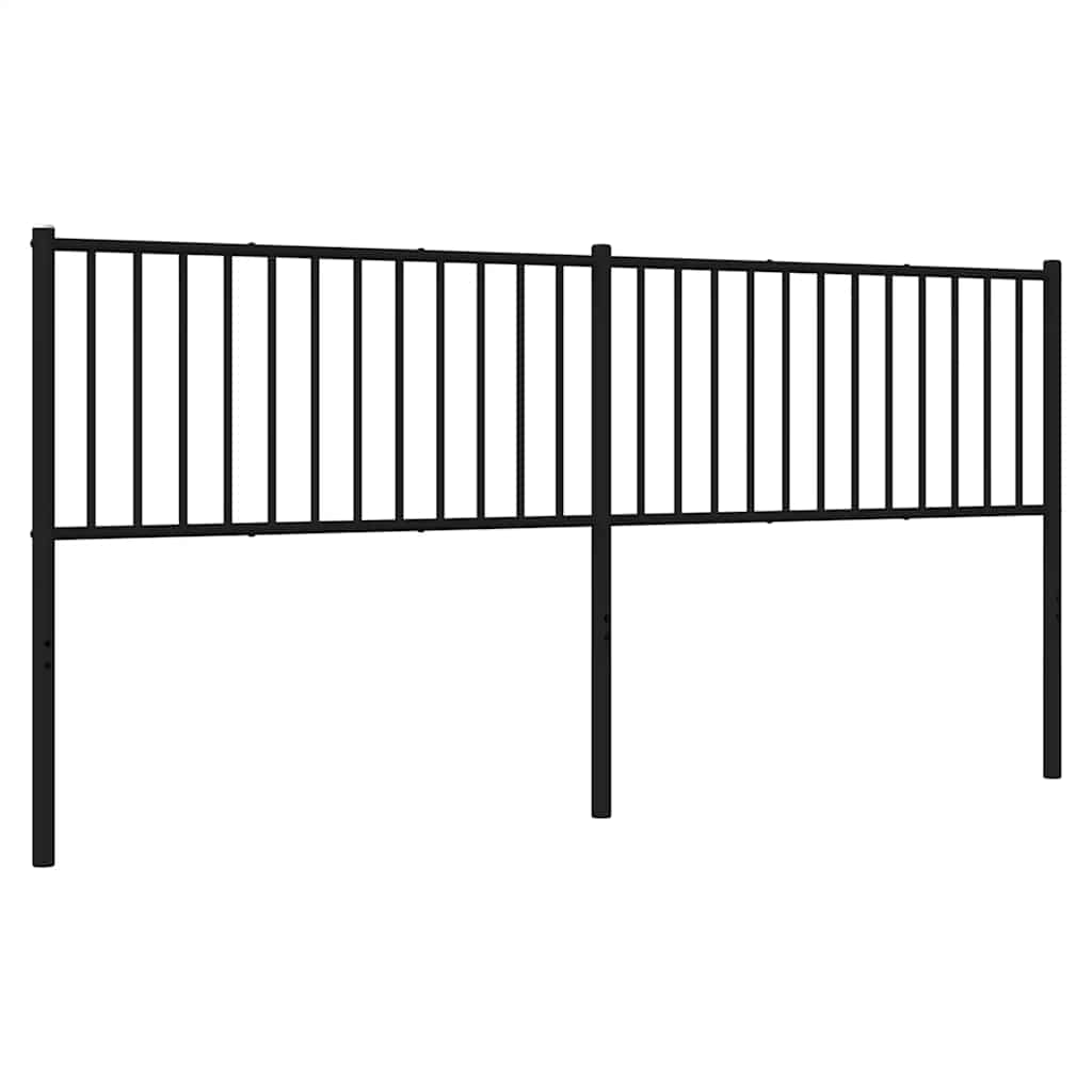 Metalno zamjensko uzglavlje crno 193 cm