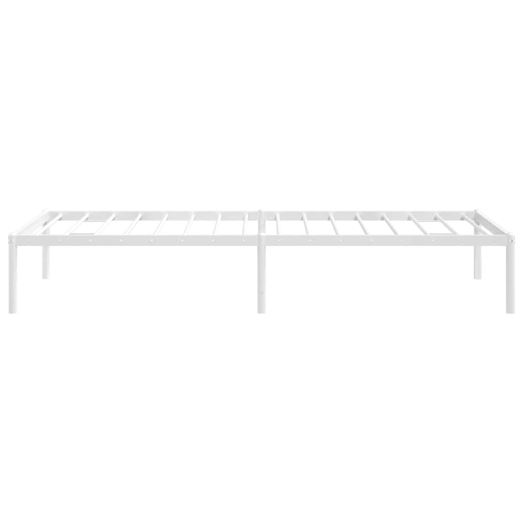 Metalni okvir za krevet bijeli 75x190 cm