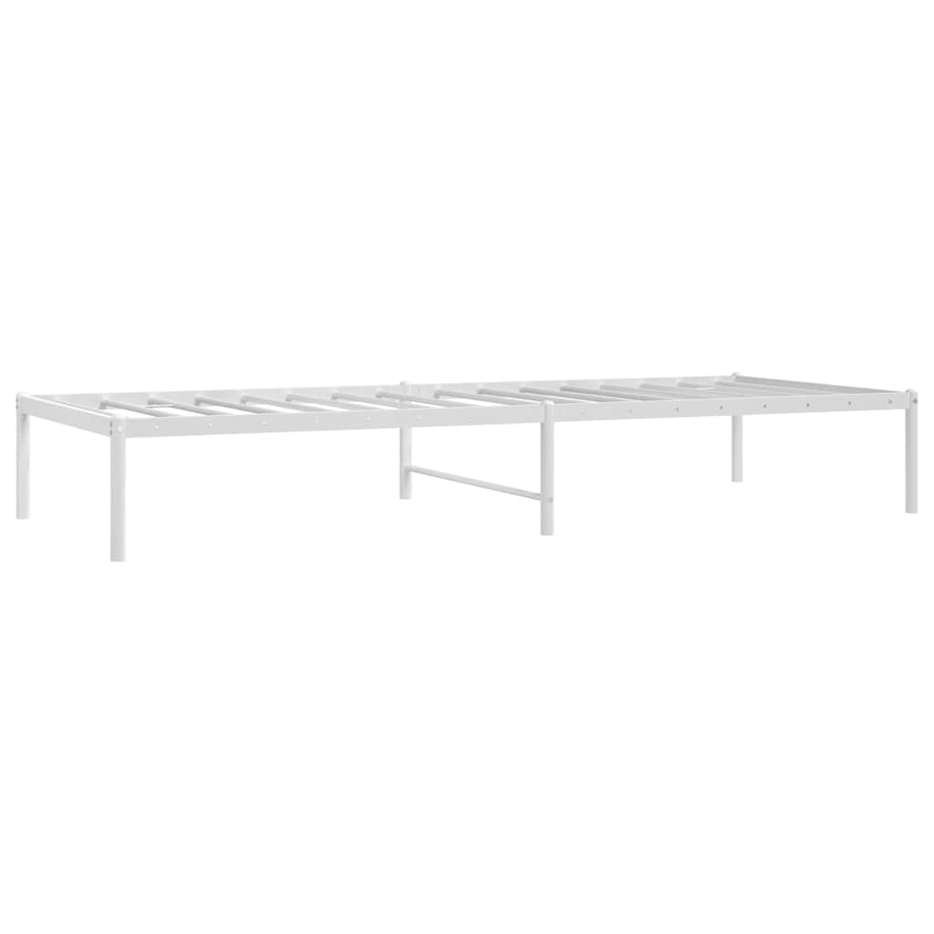 Metalni okvir za krevet bijeli 80x200 cm