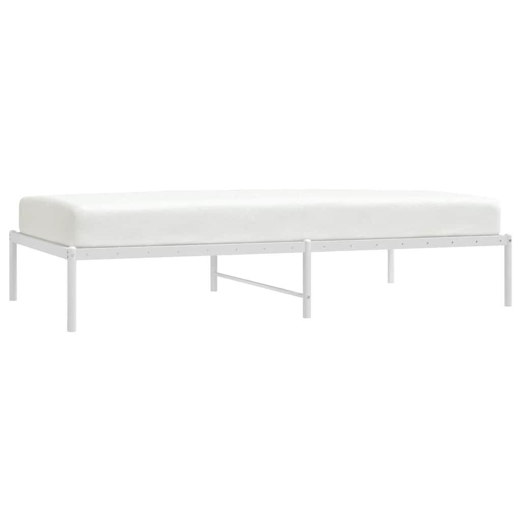 Metalni okvir za krevet bijeli 100x190 cm