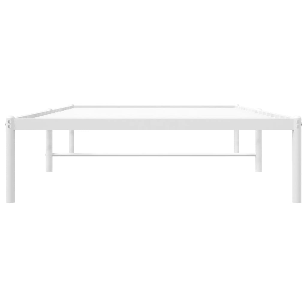 Metalni okvir za krevet bijeli 100x200 cm