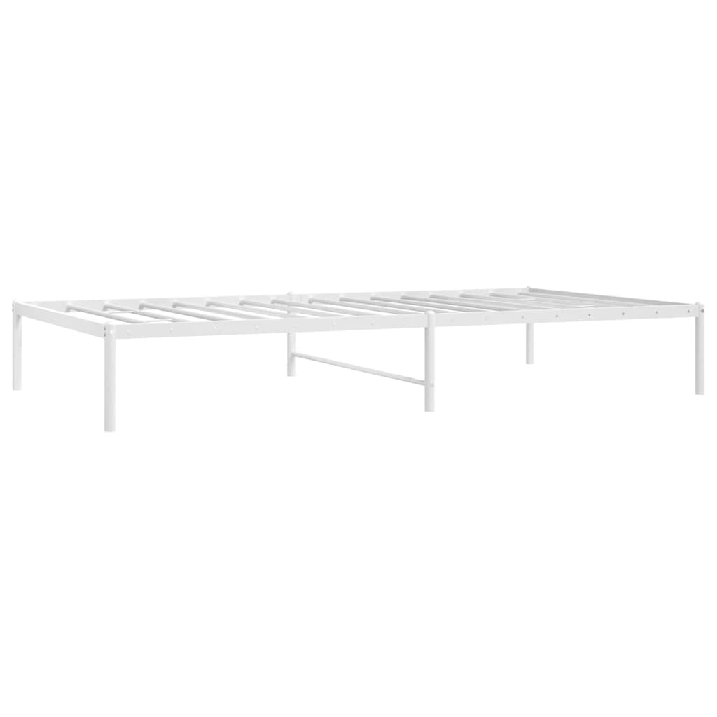 Metalni okvir za krevet bijeli 107x203 cm