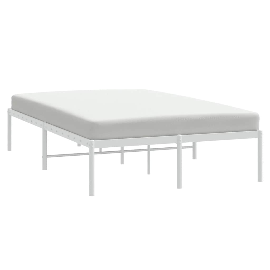 Metalni okvir za krevet bijeli 120 x 190 cm