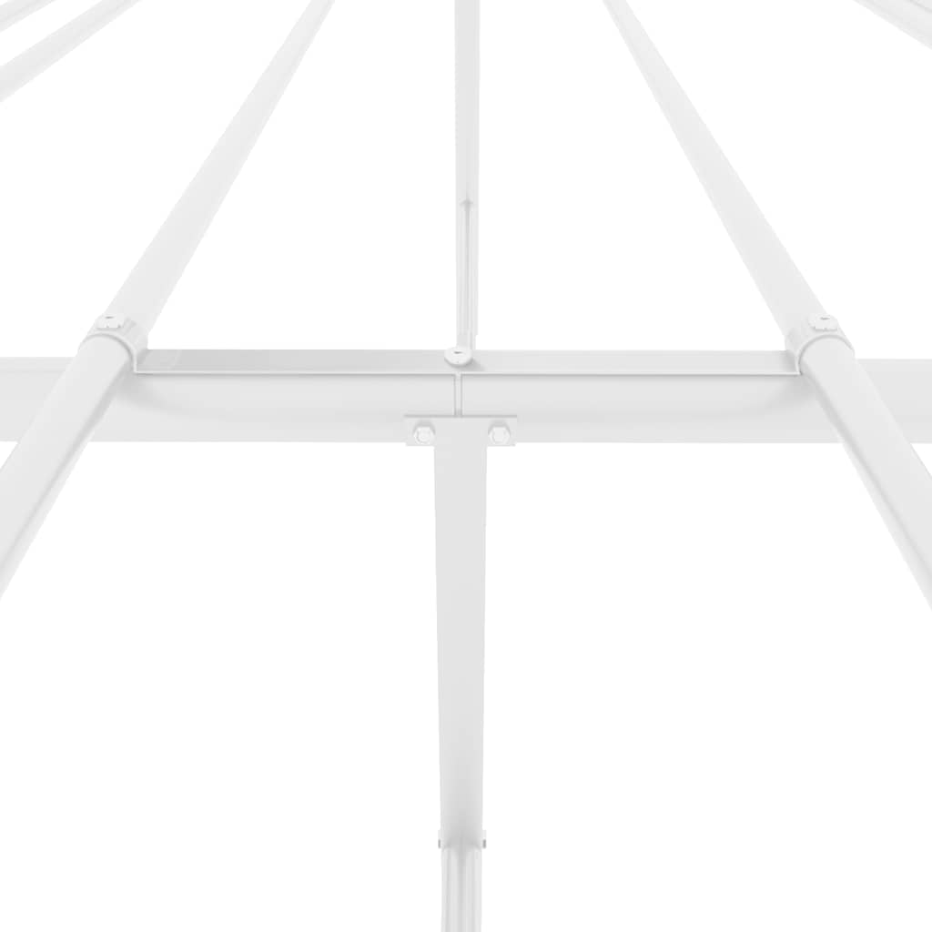 Metalni okvir za krevet bijeli 120 x 190 cm