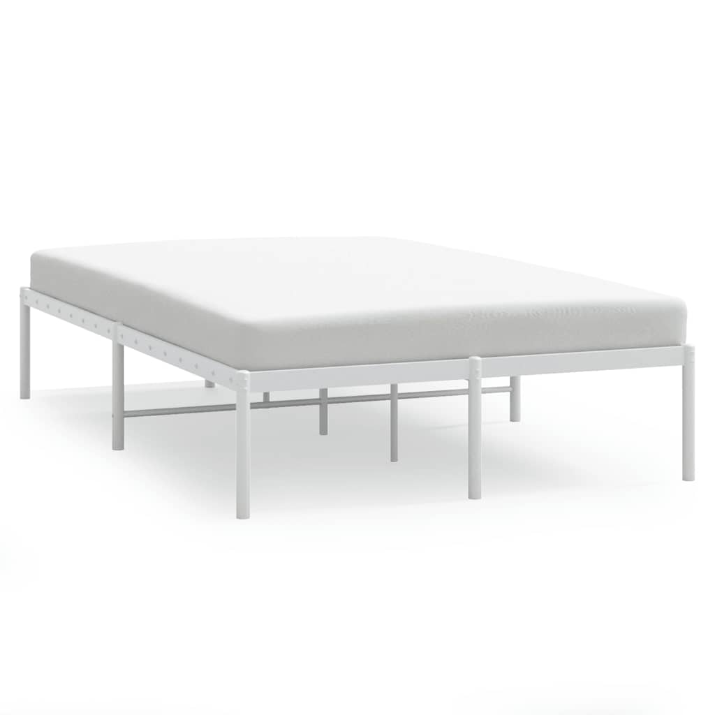 Metalni okvir za krevet bijeli 120 x 200 cm