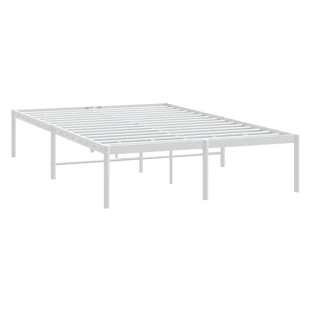 Metalni okvir za krevet bijeli 120 x 200 cm