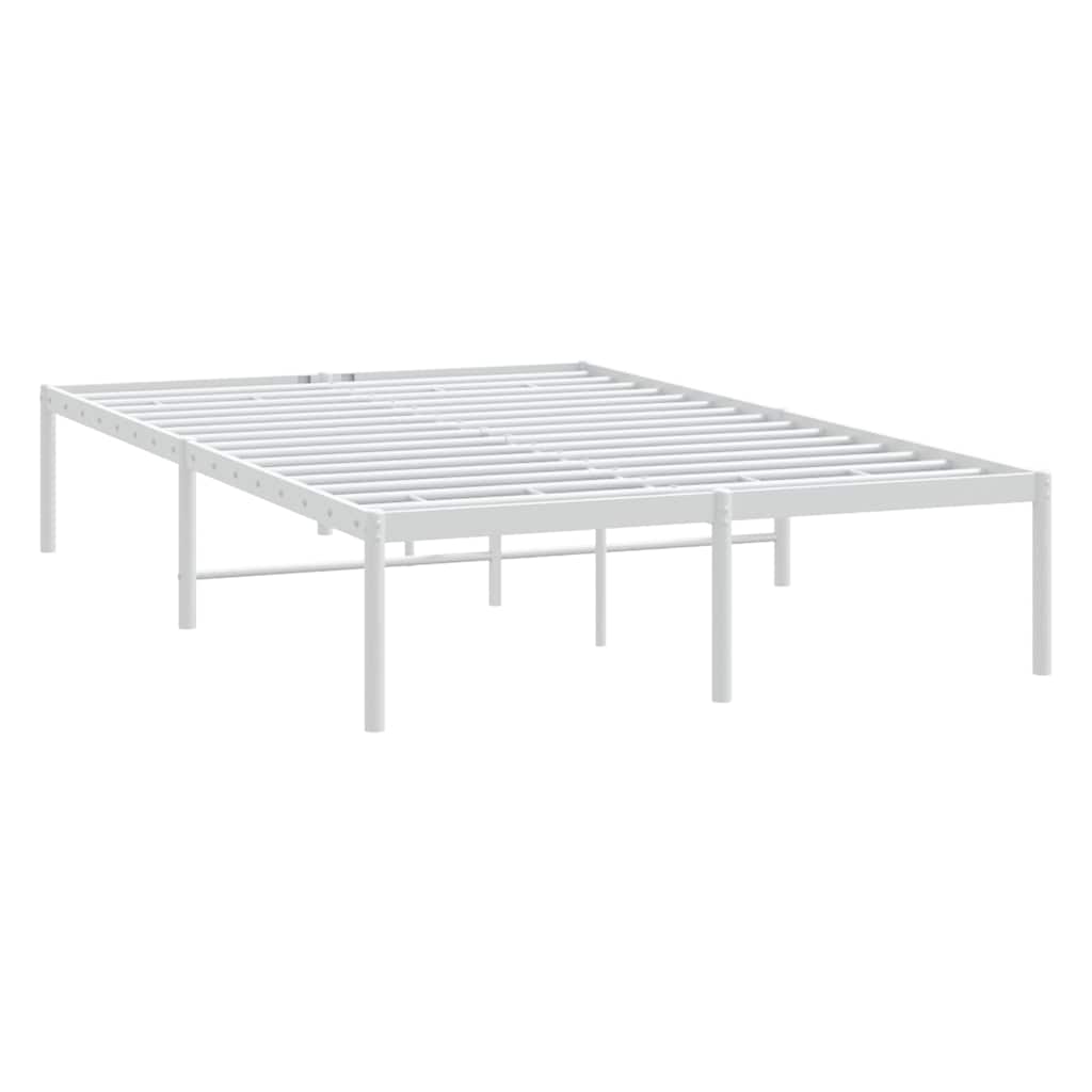 Metalni okvir za krevet bijeli 135x190 cm