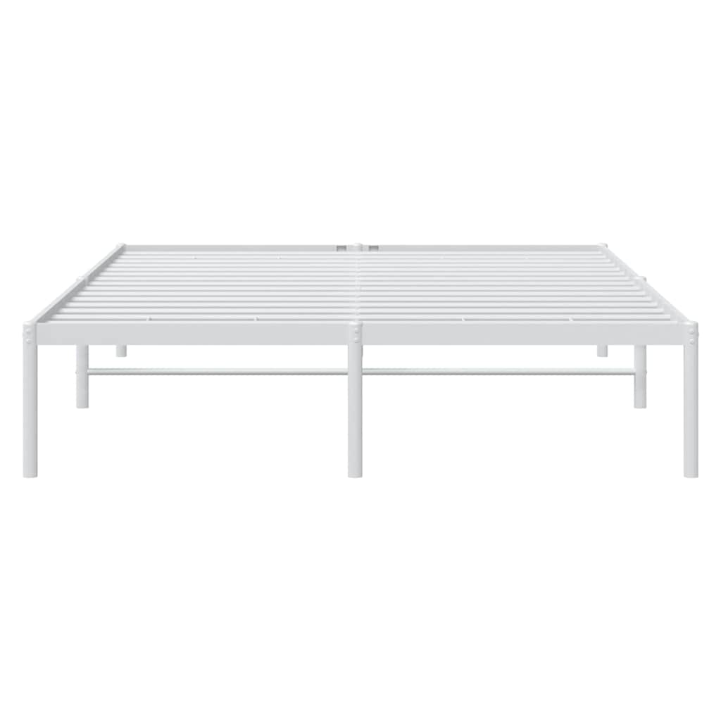 Metalni okvir za krevet bijeli 150x200 cm
