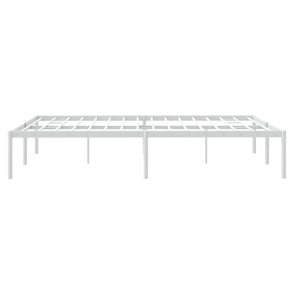 Metalni okvir za krevet bijeli 160x200 cm