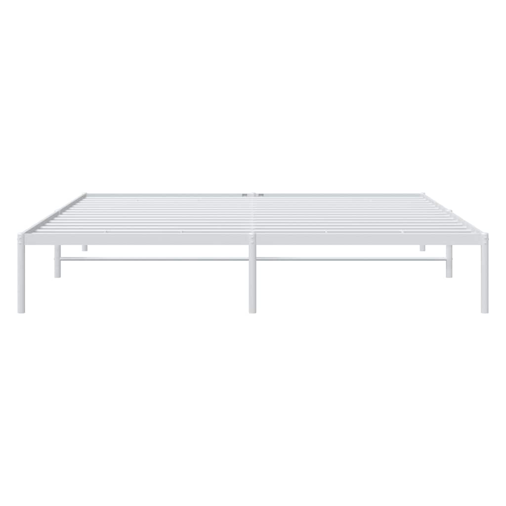 Metalni okvir za krevet bijeli 180x200 cm