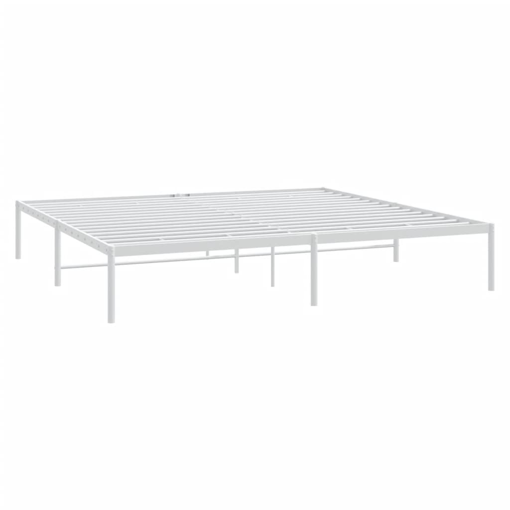 Metalni okvir za krevet bijeli 193x203 cm